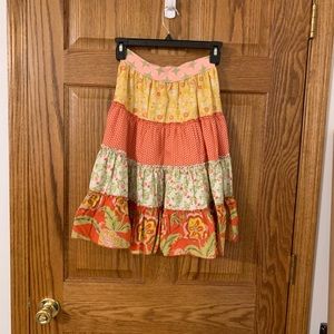 Matilda Jane Ruffle Tiered skirt size 10